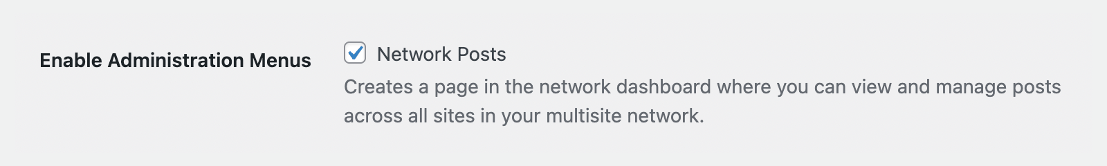 Allow to manage network posts in one place in the plugin settings