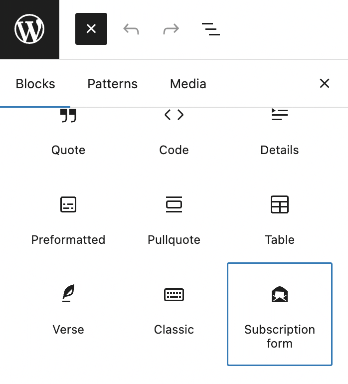 Using an icon from the Dashicons set as a Gutenberg block icon