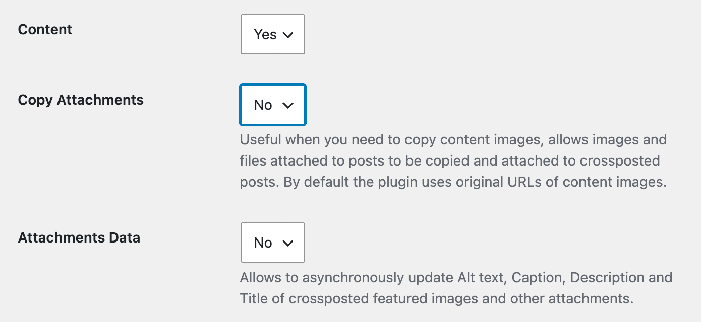 copy images in post content