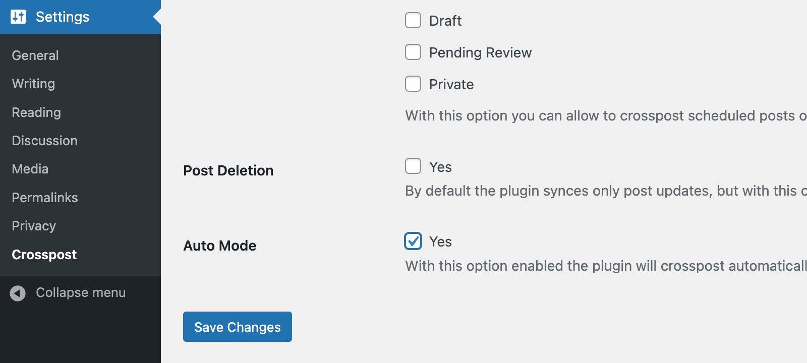 automatically sync posts and pages from a staging to a live WordPress site.