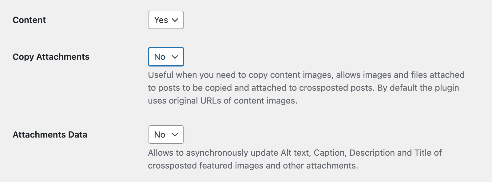 Copy attachments from staging to live WordPress site.