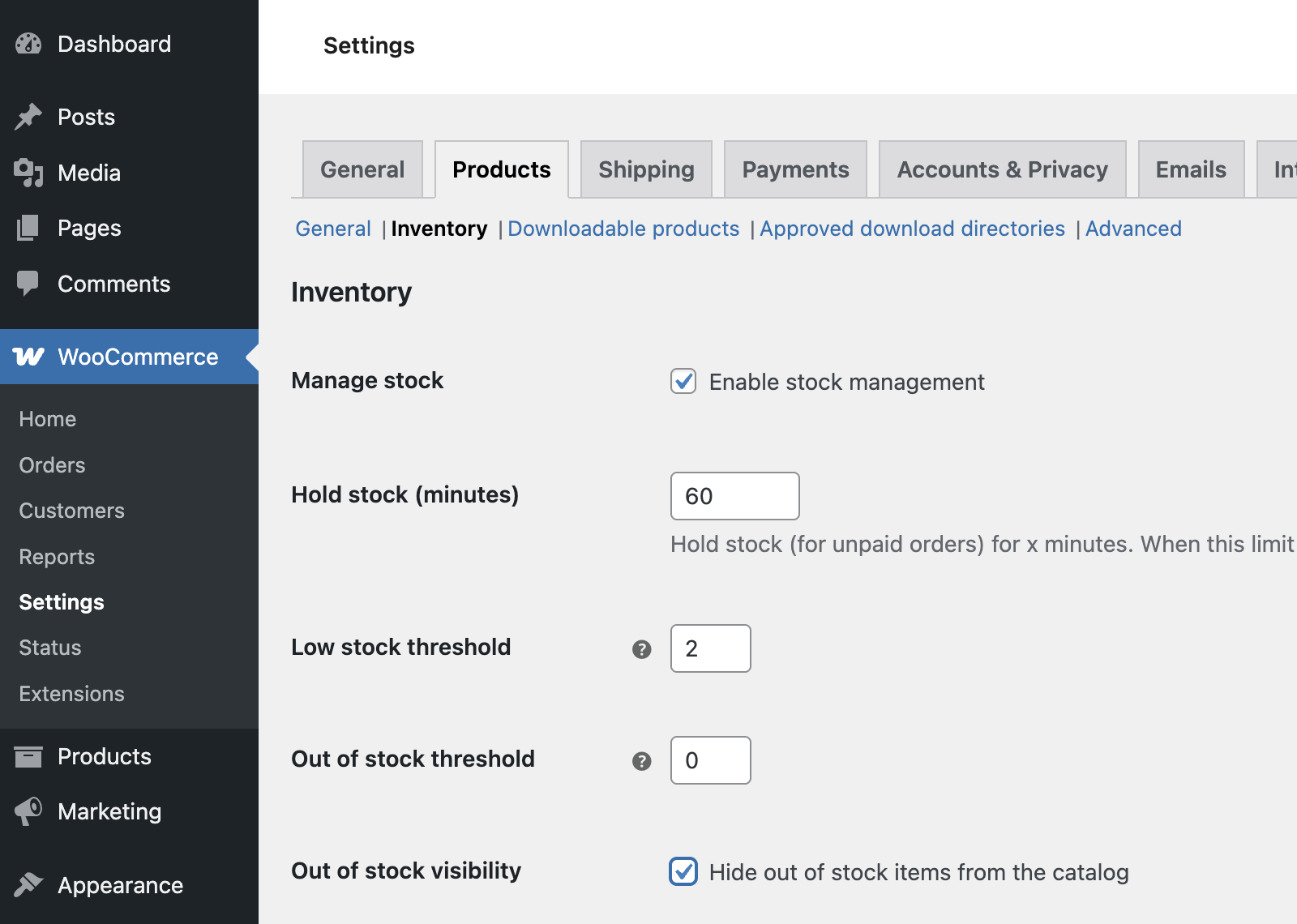 hide out of stock products woocommerce WooCommerce