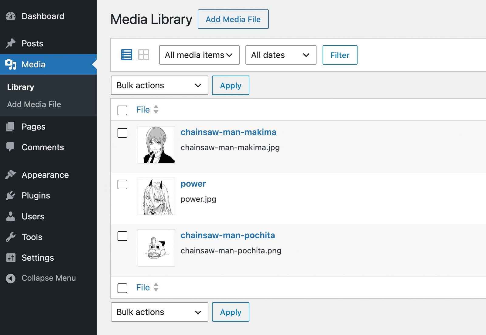 WordPress copy media from one site to another within a multisite network