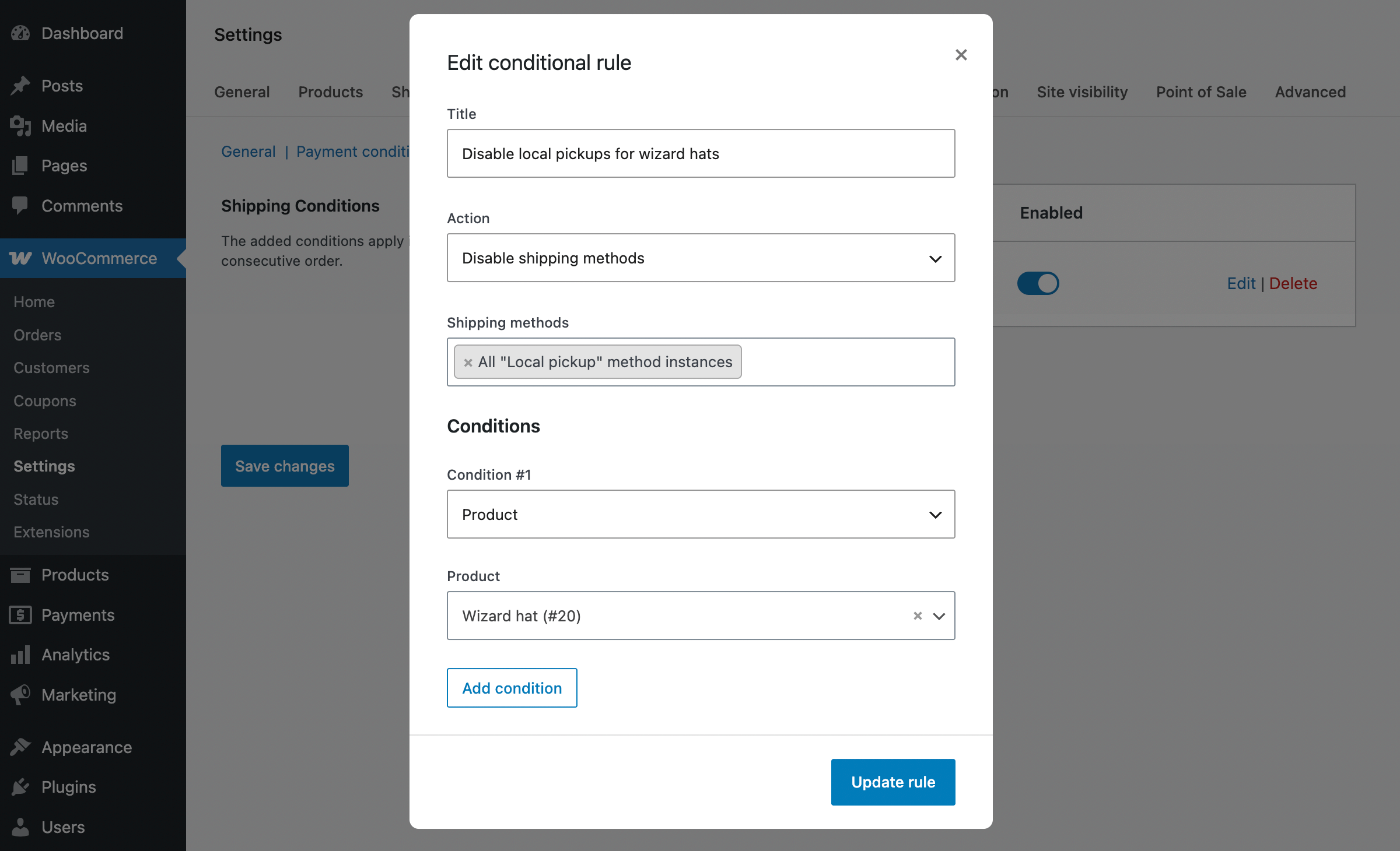 WooCommerce disable shipping for certain products