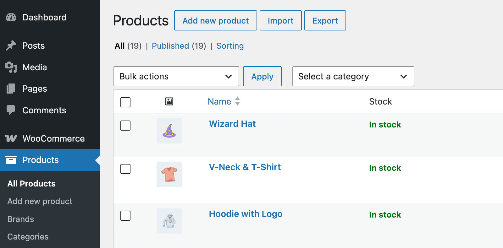 WooCommerce API product sync for multiple products